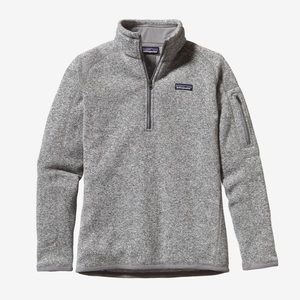 Patagonia S Better Sweater Quarter Zip Birch White